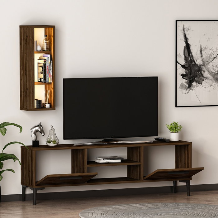 Hanah Home Soporte para TV Bien - Walnut Hanah Home Soporte para TV Bien - Walnut